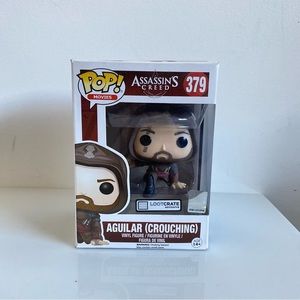 Funko POP! Movies #379 Assassin's Creed Aguilar (Crouching) Loot Crate EXCLUSIVE